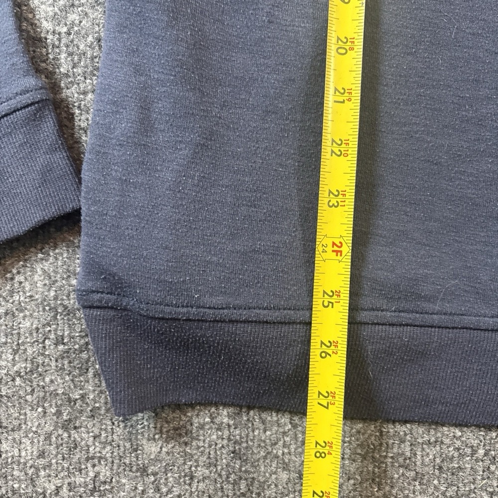 TravisMathew Pullover Hoodie Blue Solid Logo Drawstring Men's M Regular - Picture 5 of 6